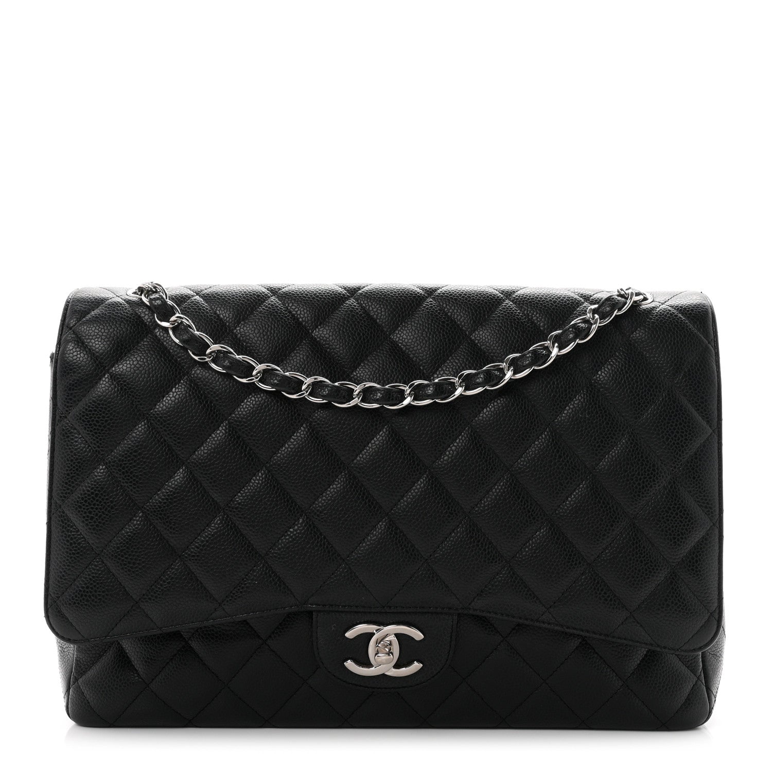 Chanel Caviar Quilted Maxi Double Flap Black 1 of 12