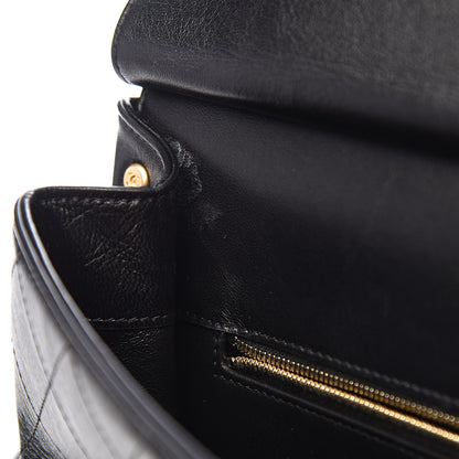 Chanel Goatskin Stitched Flap Black 10 of 18