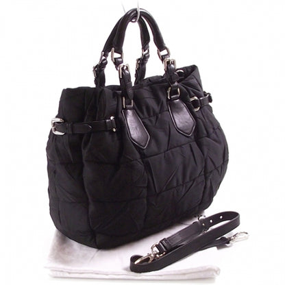 Prada Nylon Gaufre Large Tote Black 3 of 11