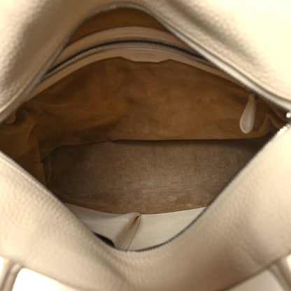 The Row Grained Calfskin Medium Portfolio Tote Ivory 5 of 10