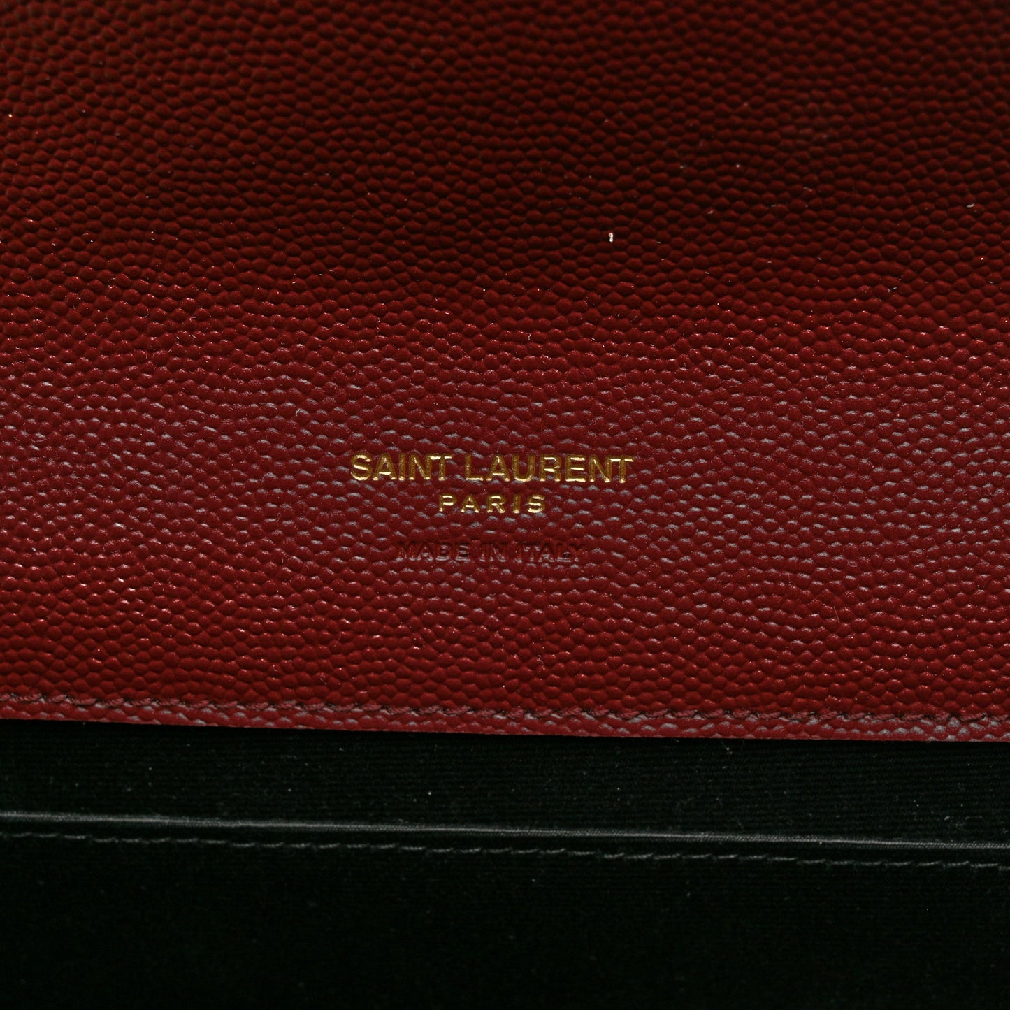 Grain De Poudre Matelasse Chevron Monogram Envelope Clutch Rouge Legion