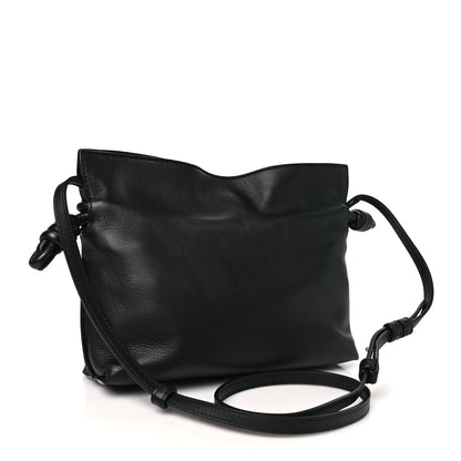 Loewe Calfskin Mini Flamenco Knot Clutch Black 2 of 11