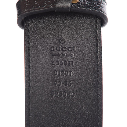 Gucci Textured Calfskin Double G 40mm Belt 90 36 Black 4 of 6