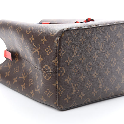Louis Vuitton Monogram Braided Neonoe Coquelicot 8 of 9