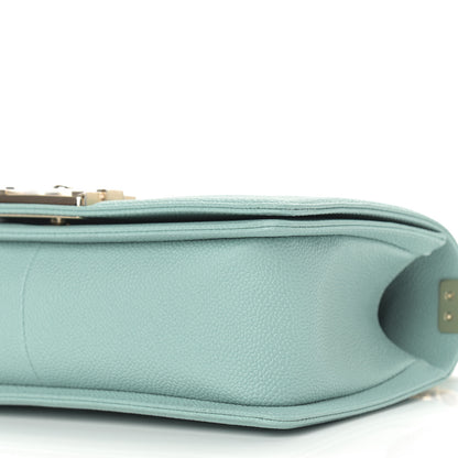 Chanel Caviar Quilted Medium Boy Flap Light Blue 8 of 8