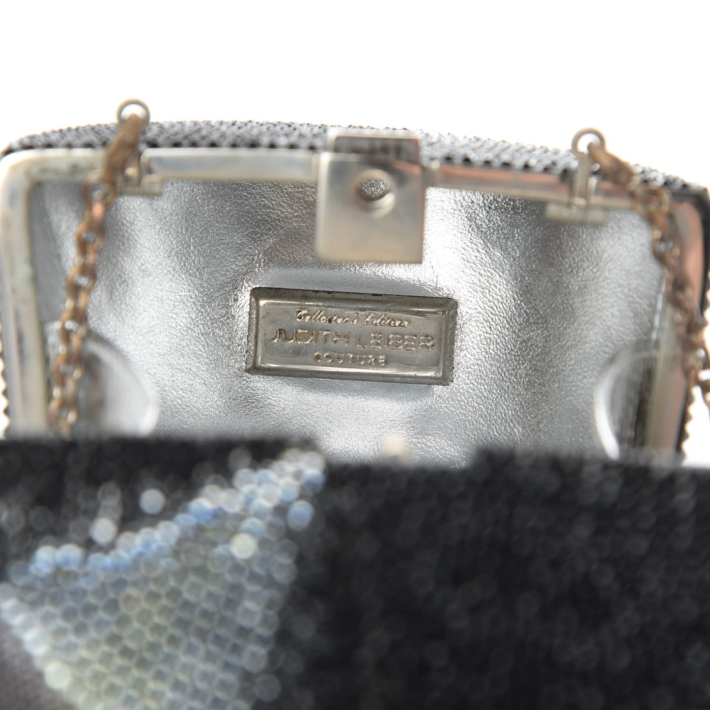 Swarovski Crystal Top Hat Clutch Jet Multicolor