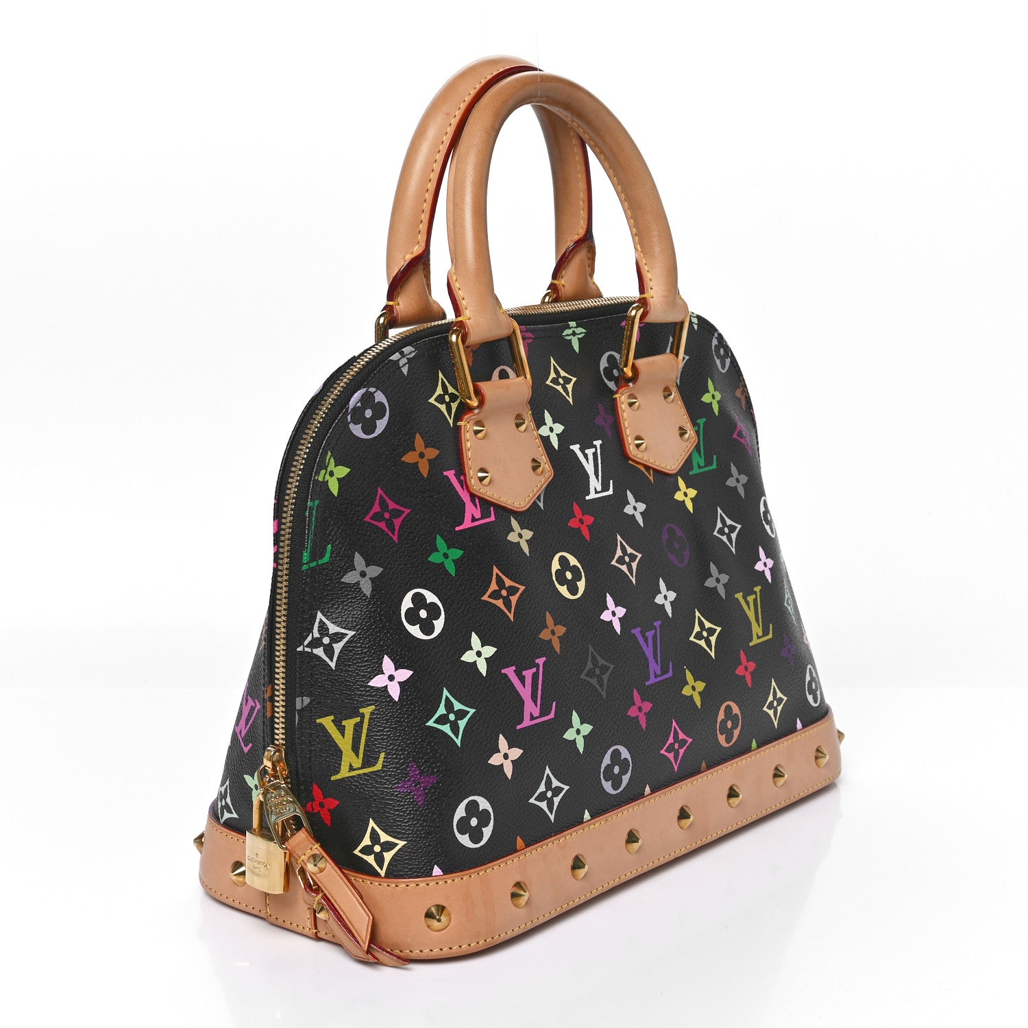 Louis Vuitton Monogram Multicolor Alma PM Black 3 of 10