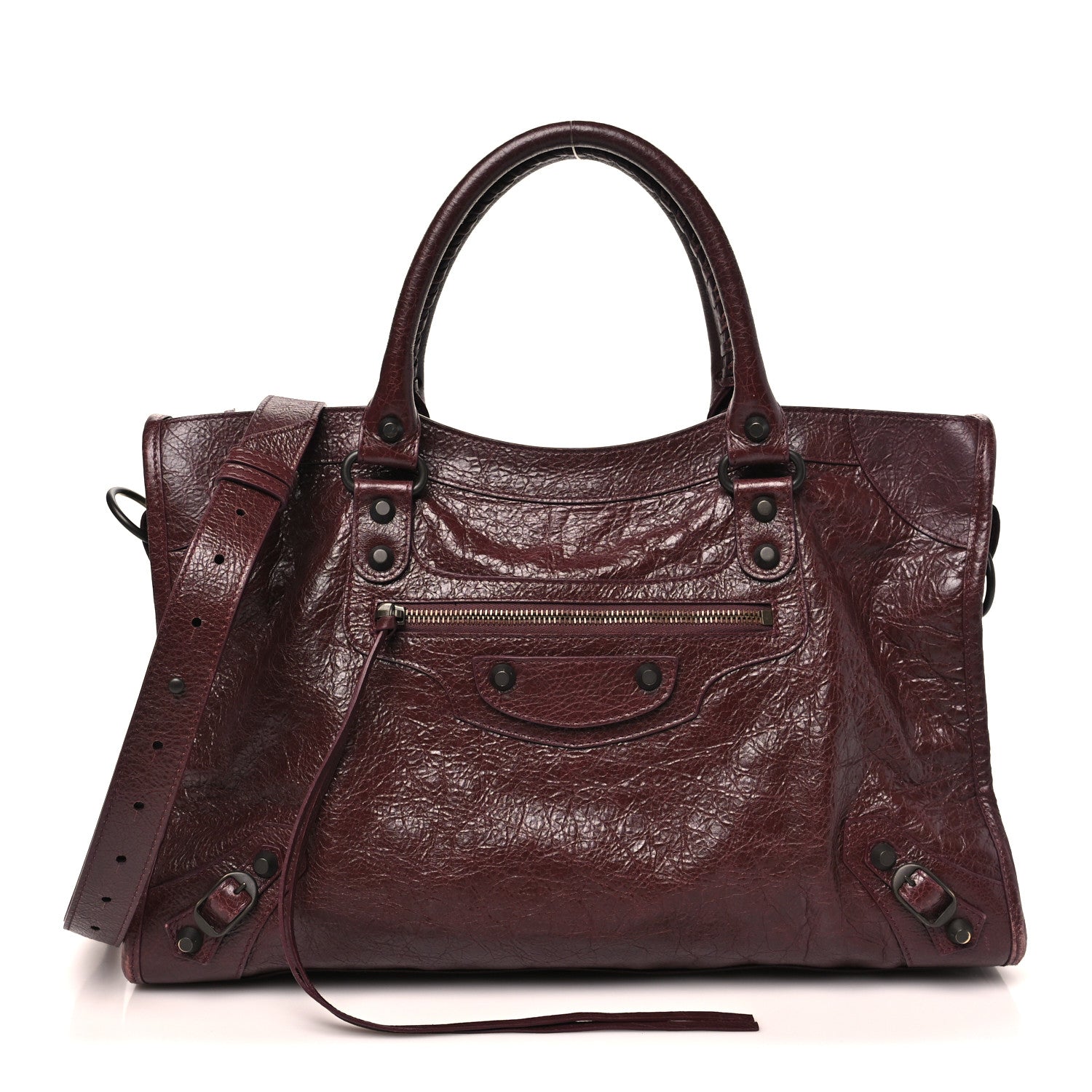 Balenciaga Agneau Classic Hardware Medium Le City Dark Burgundy 1 of 11
