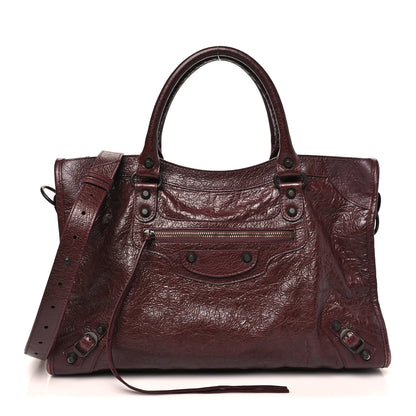Balenciaga Agneau Classic Hardware Medium Le City Dark Burgundy 1 of 11