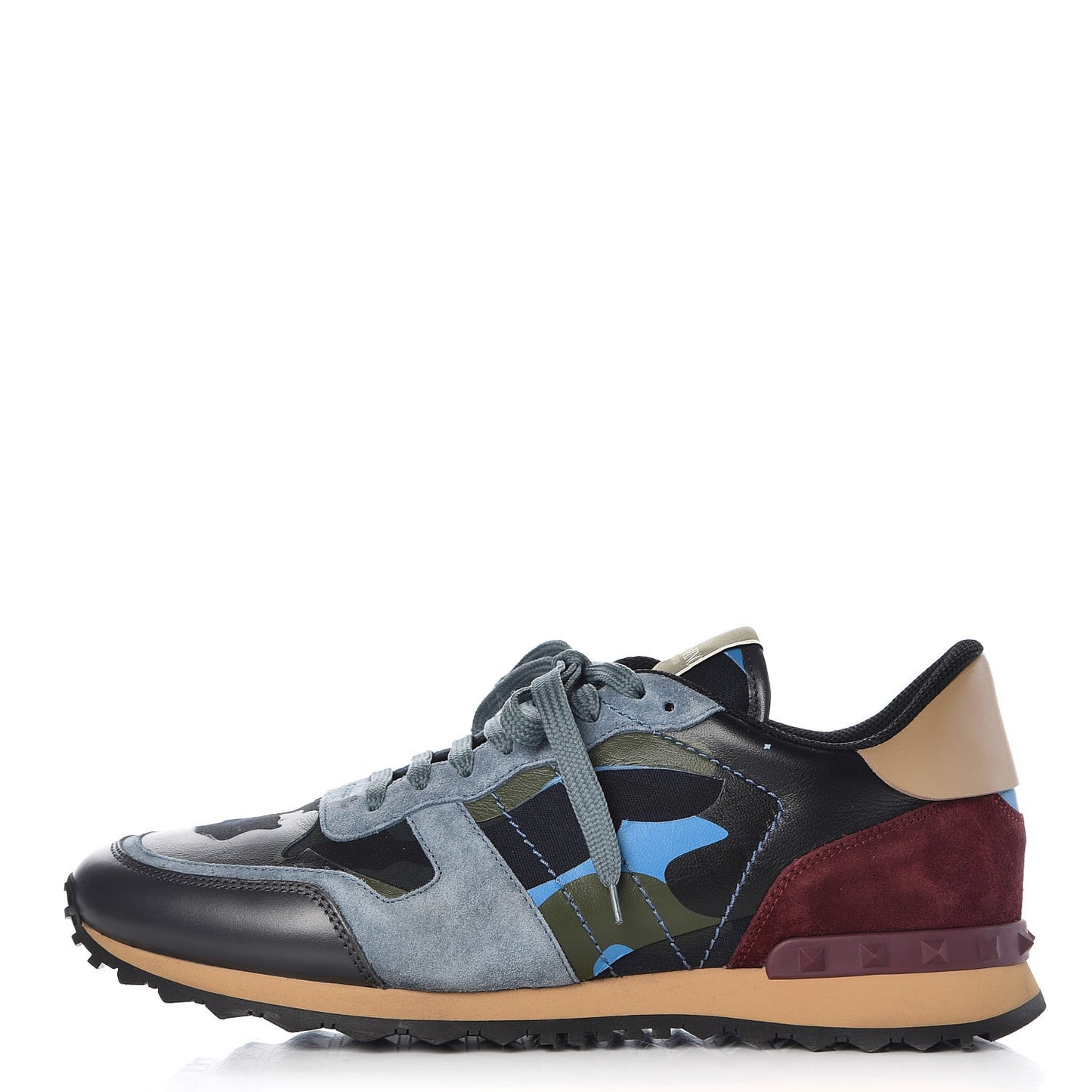 Nappa Suede Camouflage Mens Rockrunner Sneakers 45 Multicolor