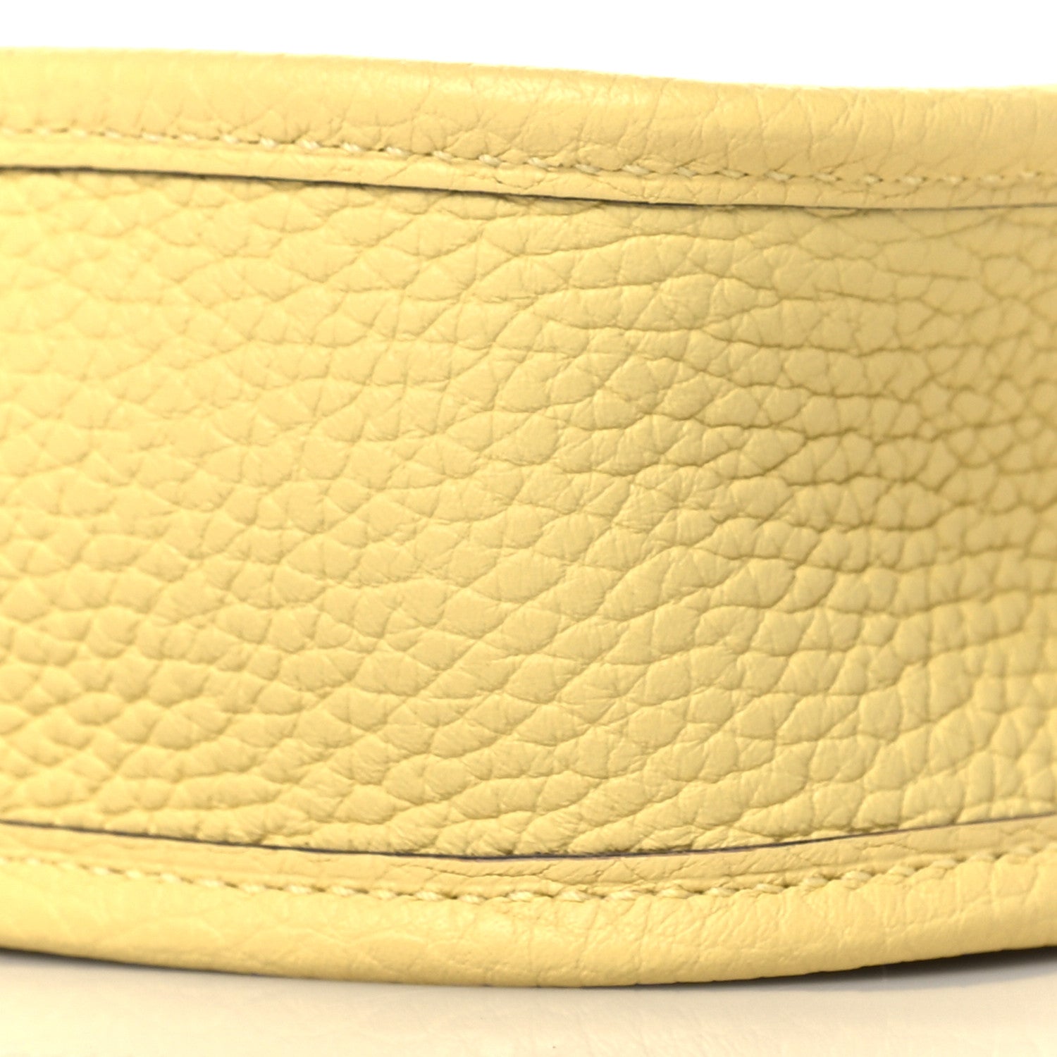 Hermes Taurillon Clemence Amazone Evelyne TPM Jaune Poussin Craie 9 of 10