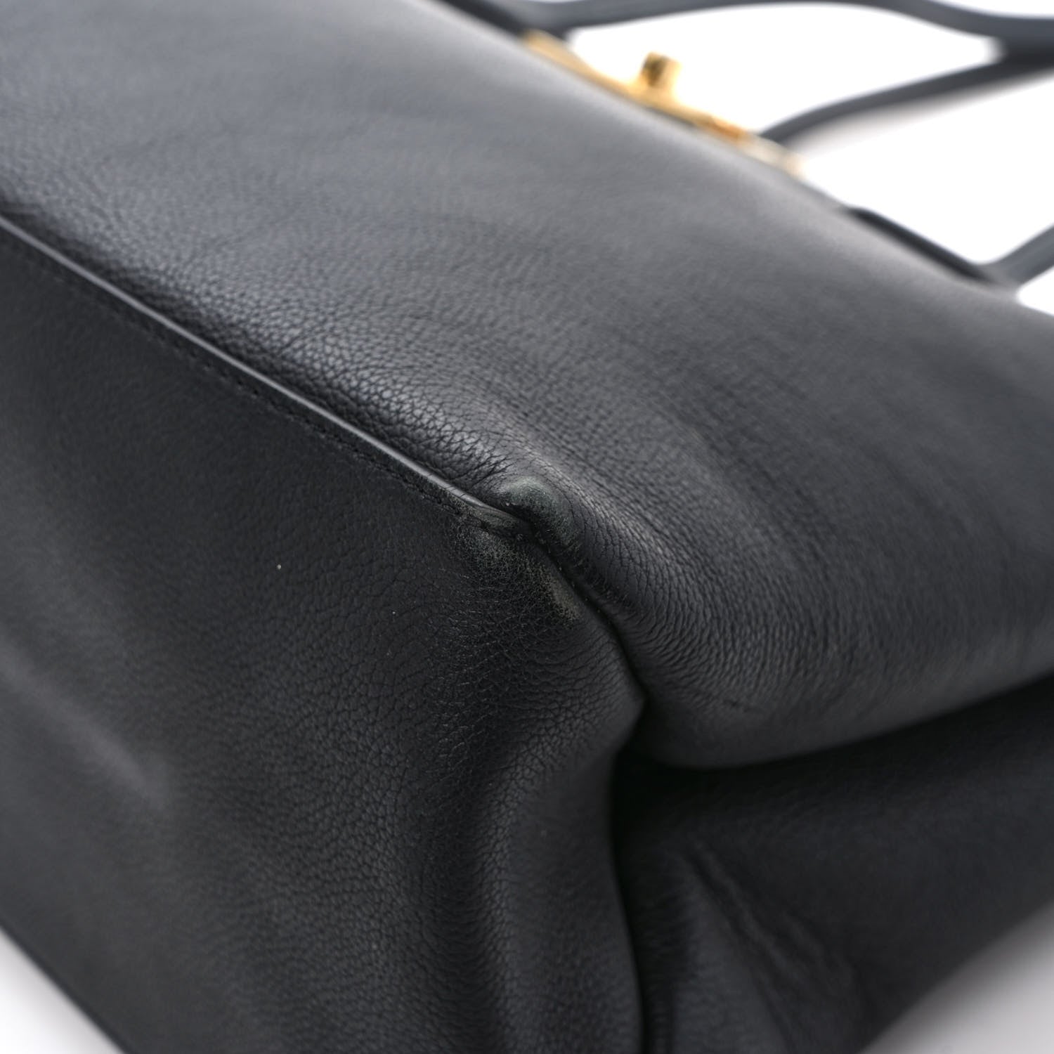 Louis Vuitton Grained Calfskin Lockme Shopper Black 9 of 11