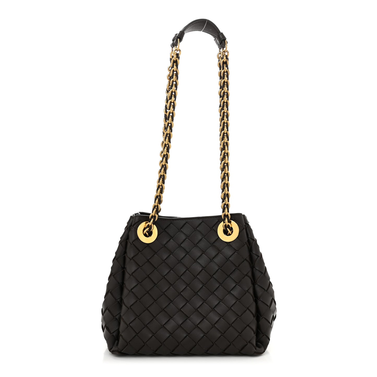 Nappa Intrecciato Small Parachute Chain Shoulder Bag Fondant