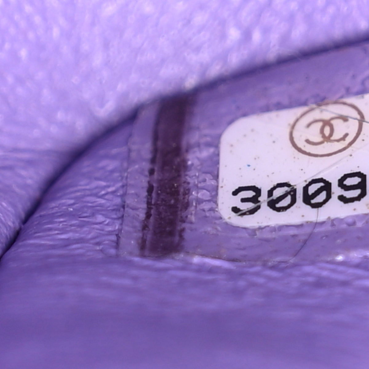 Caviar Quilted Medium Double Flap Purple