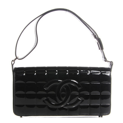 Chanel Patent Quilted CC Chocolate Bar Flap Black 1 of 8