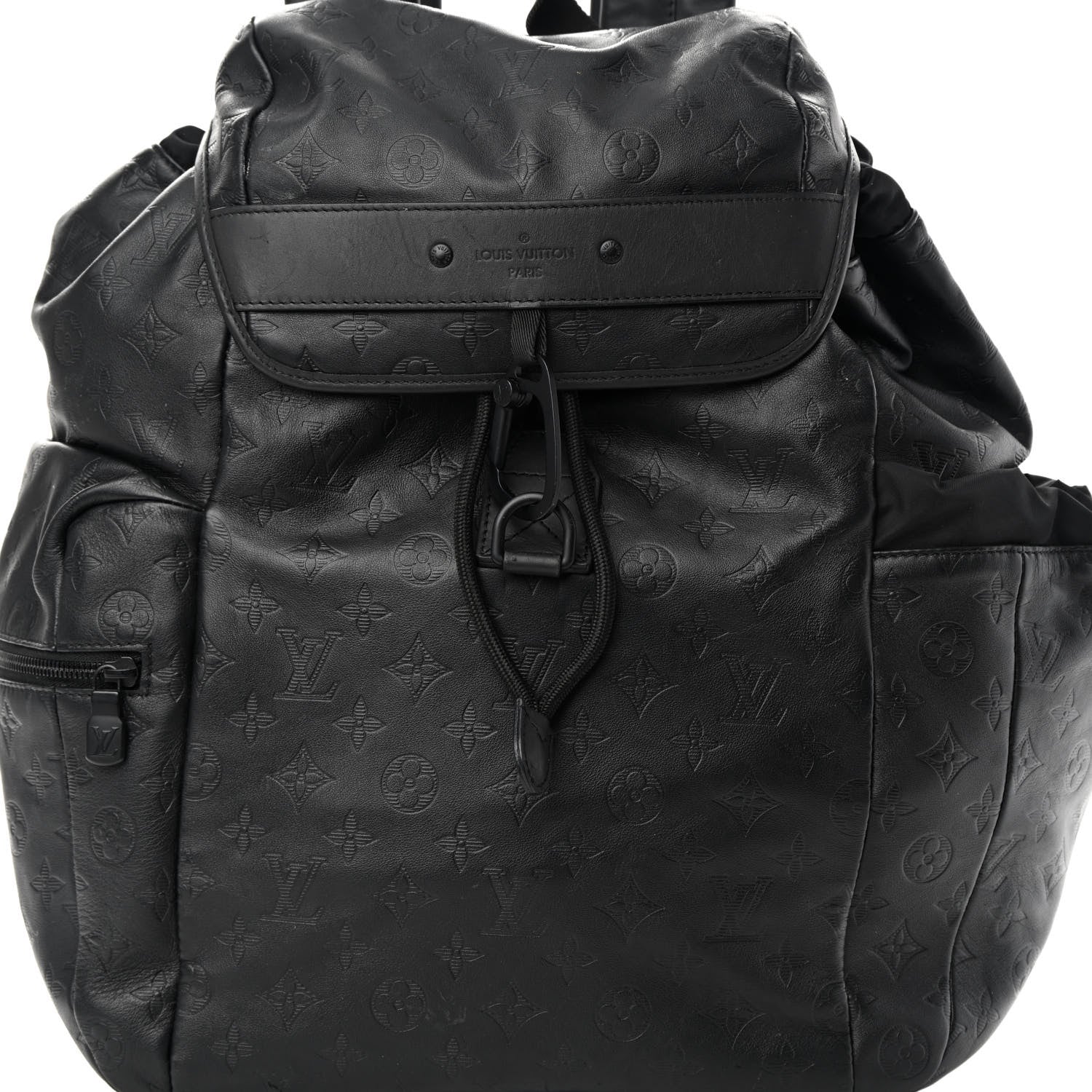 Louis Vuitton Calfskin Monogram Shadow Discovery Backpack Black 7 of 20