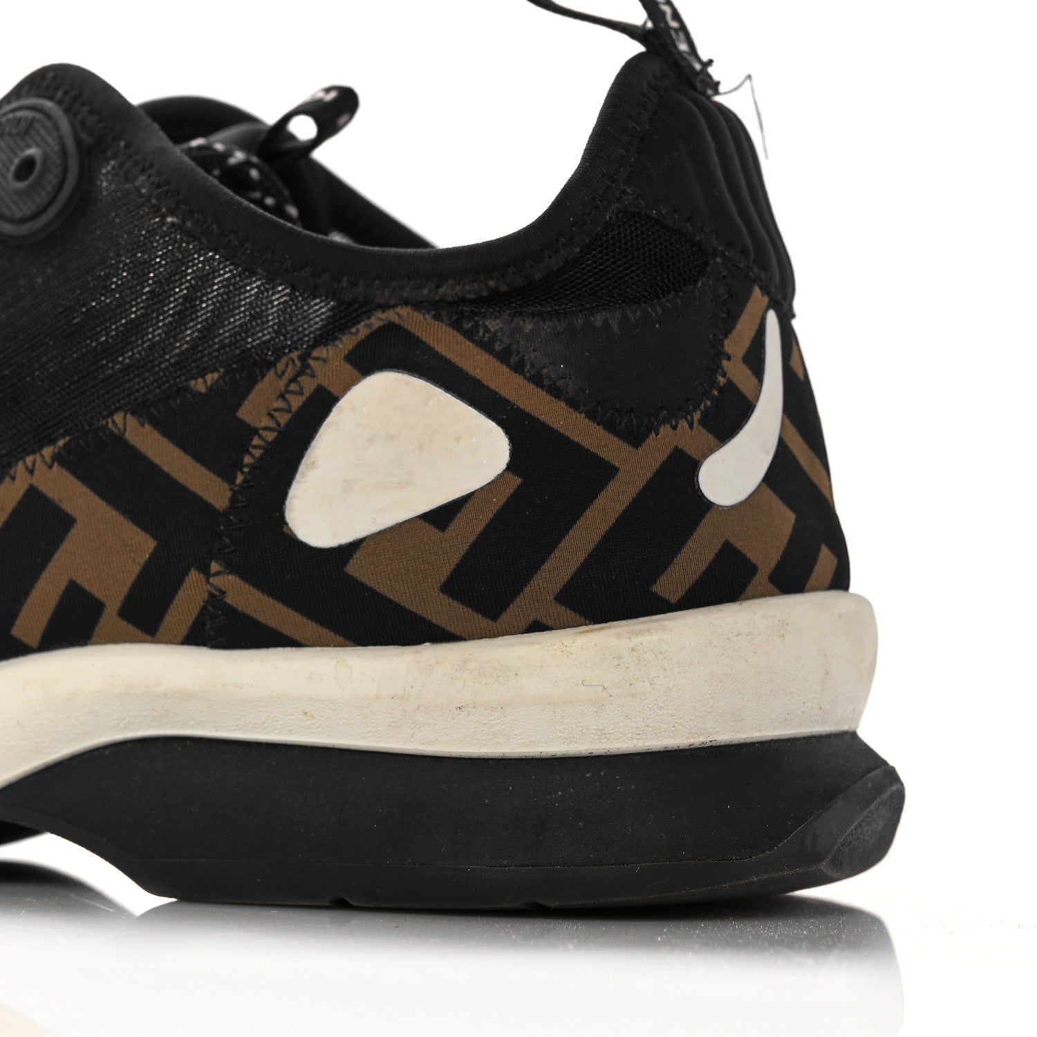 Fendi Technical Mesh Lycra FFreedom Patchwork Sneakers 39 Black Tobacco 10 of 16