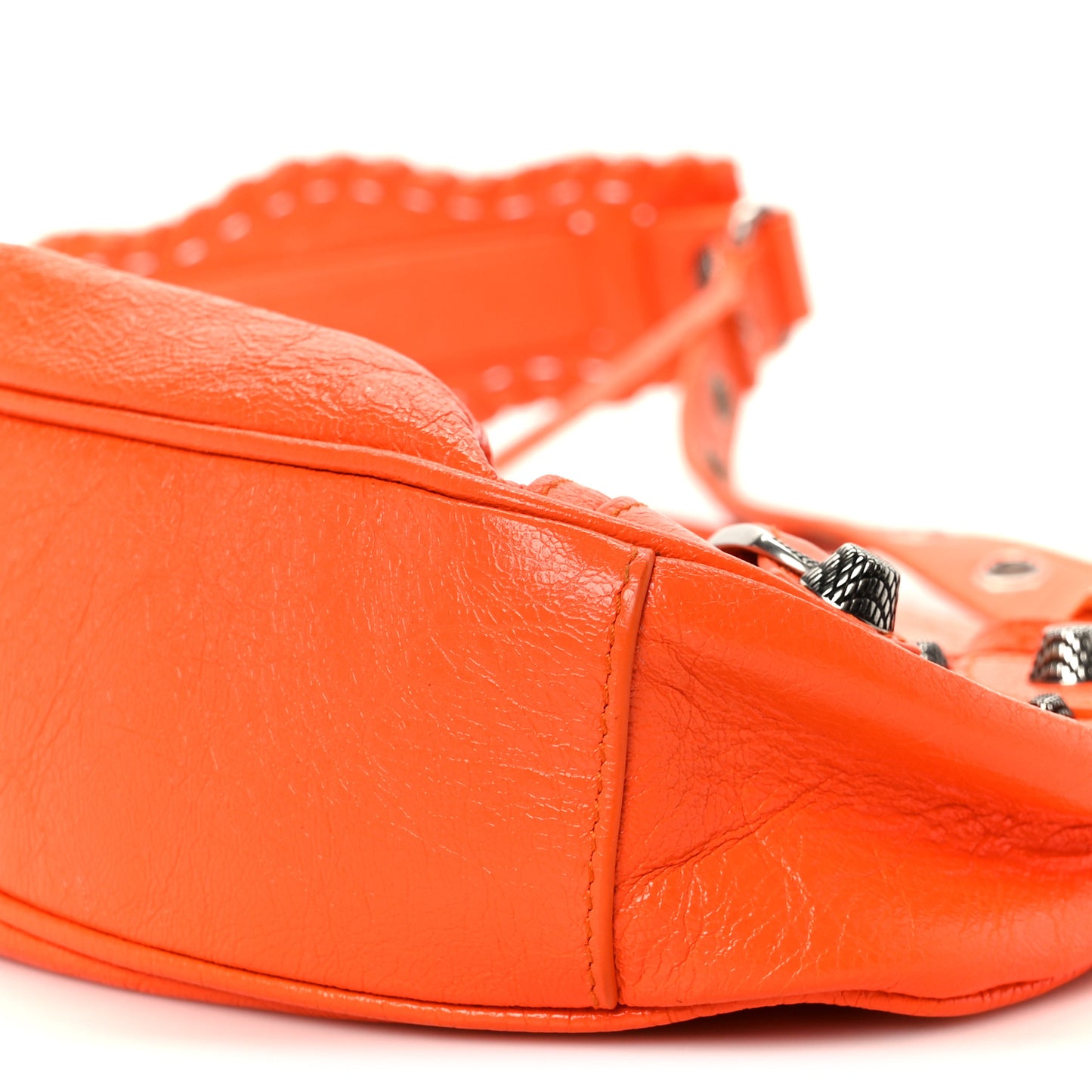 Agneau Arena Le Cagole Shoulder Bag XS Orange