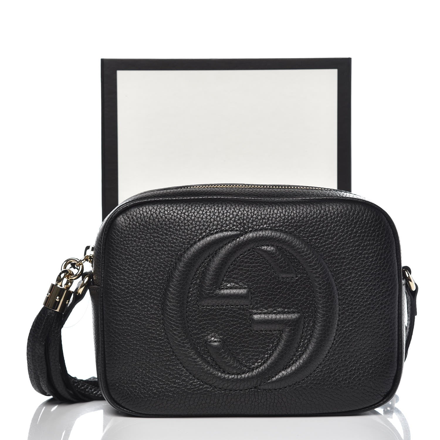 Gucci Pebbled Calfskin Small Soho Disco Bag Black 8 of 8