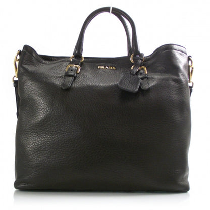 Prada Vitello Daino Satchel Black 1 of 12