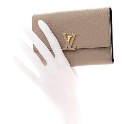 Louis Vuitton Taurillon Capucines Compact Wallet Galet 2 of 7