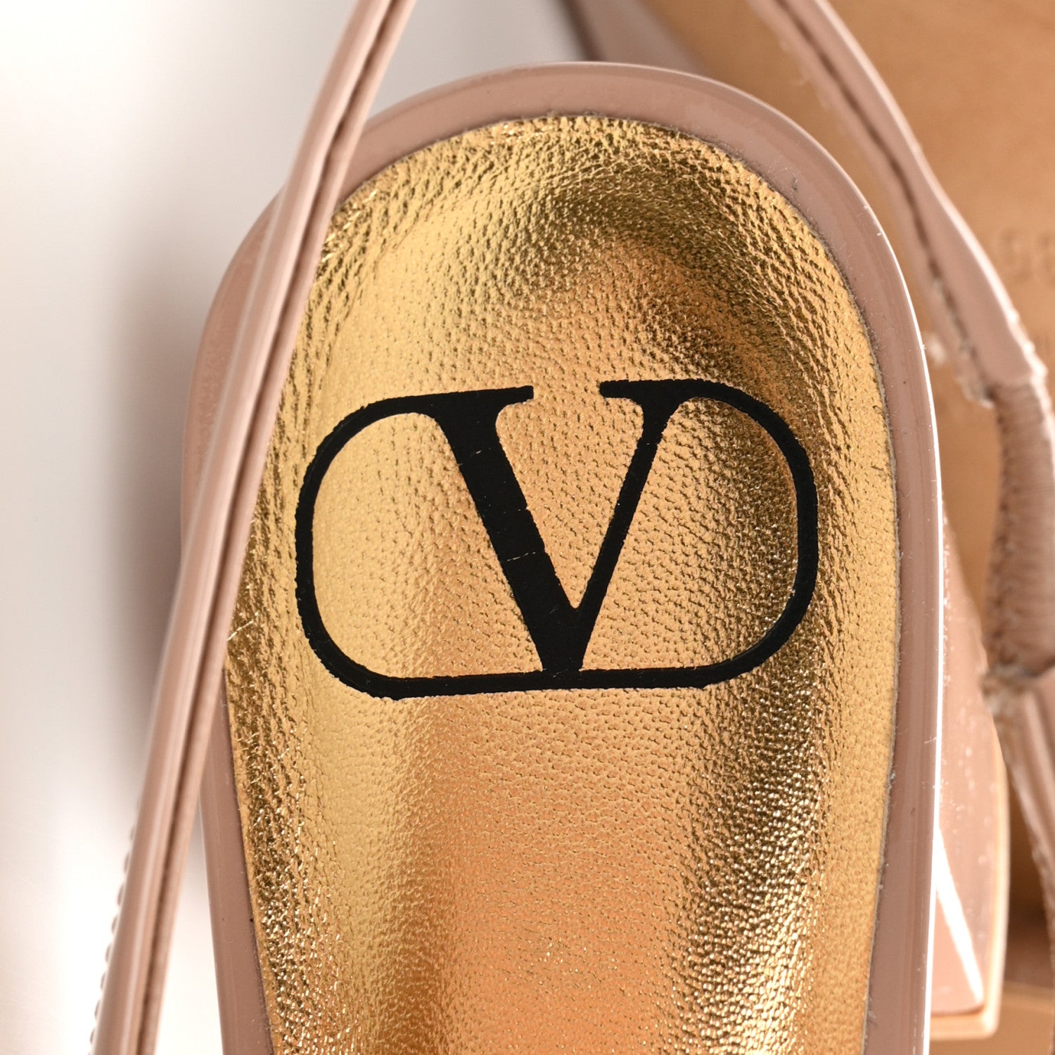 Valentino Garavani Patent One Stud Ankle Strap 60mm Block Heel Pumps 36 Rose Cannelle 8 of 11