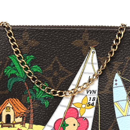 Louis Vuitton Monogram 2023 Christmas Animation Sailing Pochette Accessories Dragon Fruit Pink 9 of 11