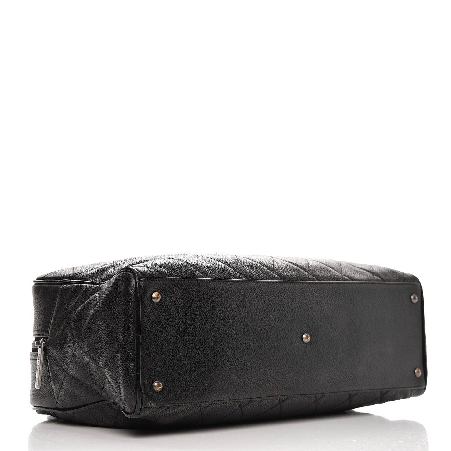 Caviar Patent Large Bowler Black