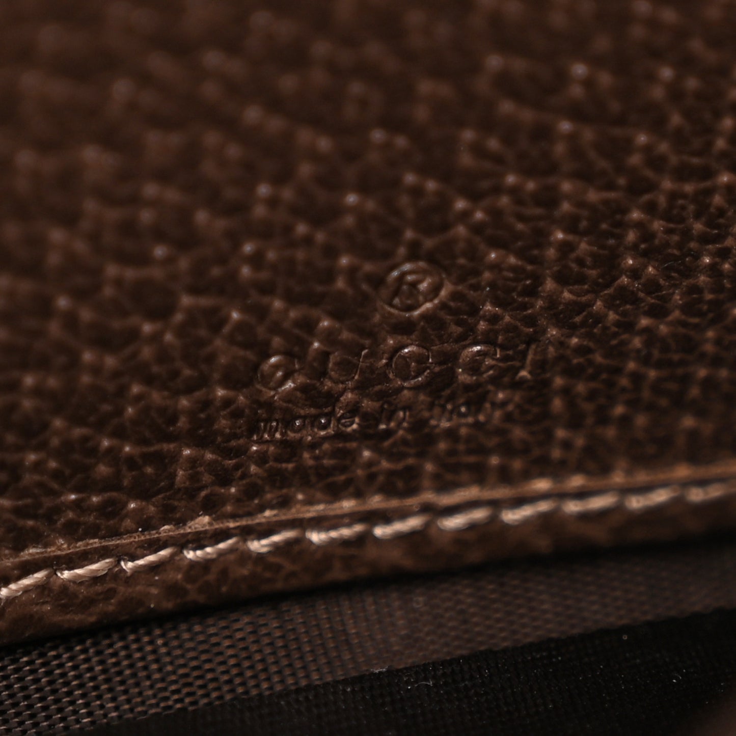 GG Supreme Monogram Web Ophidia Wallet On Chain Brown
