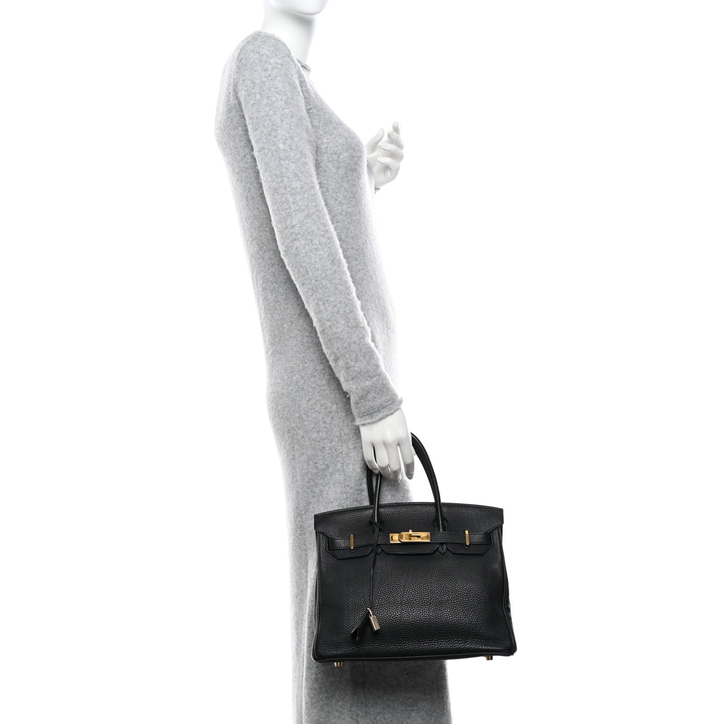 Taurillon Clemence Birkin 30 Black