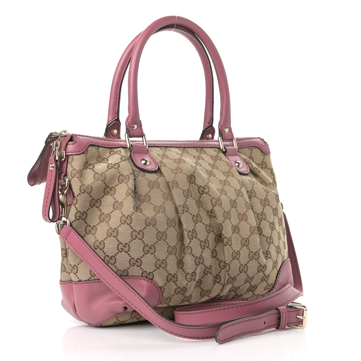 Gucci Monogram Medium Sukey Top Handle Peonia Flower 3 of 20