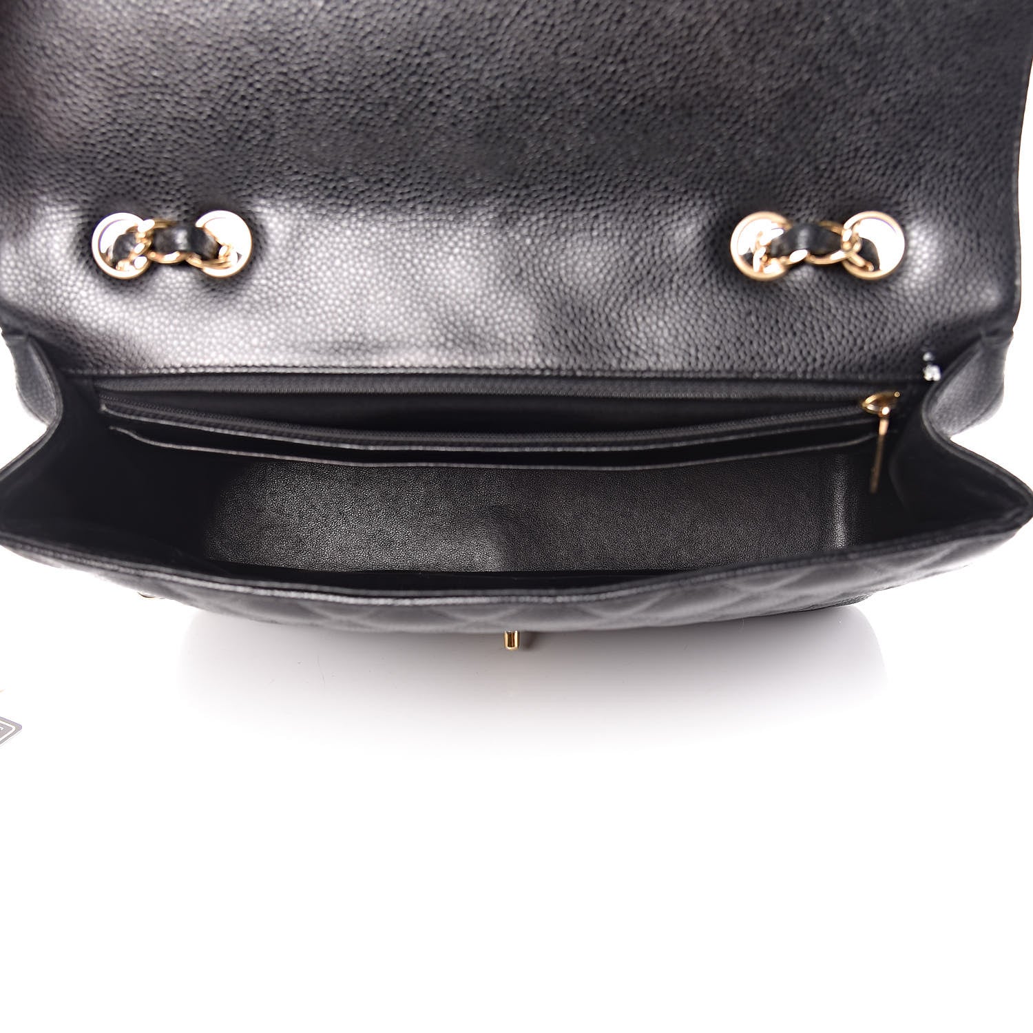 Chanel Caviar Quilted Jumbo Single Flap Black 6 of 12