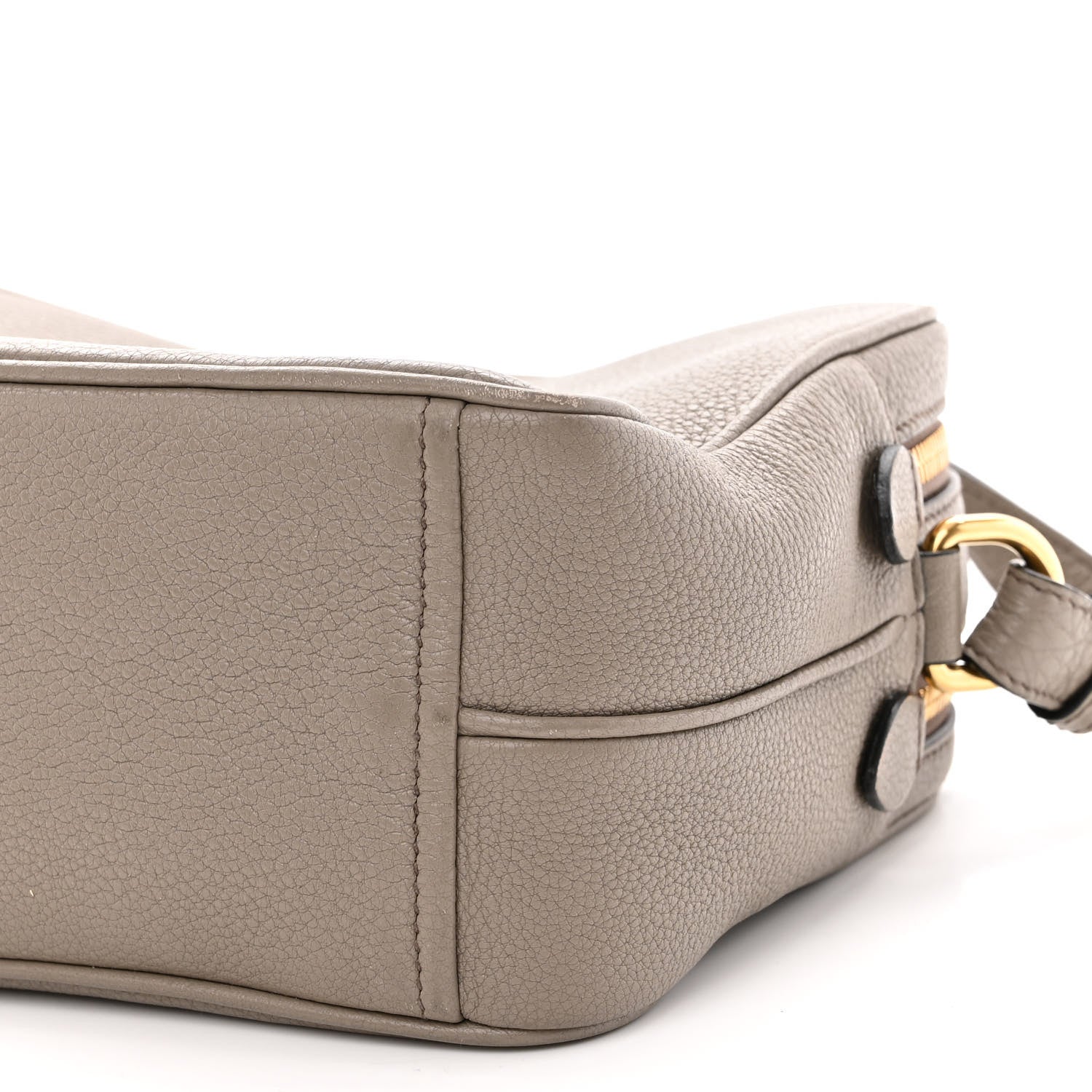 Prada Vitello Daino Medium Double Zip Shoulder Bag Argilla 10 of 11