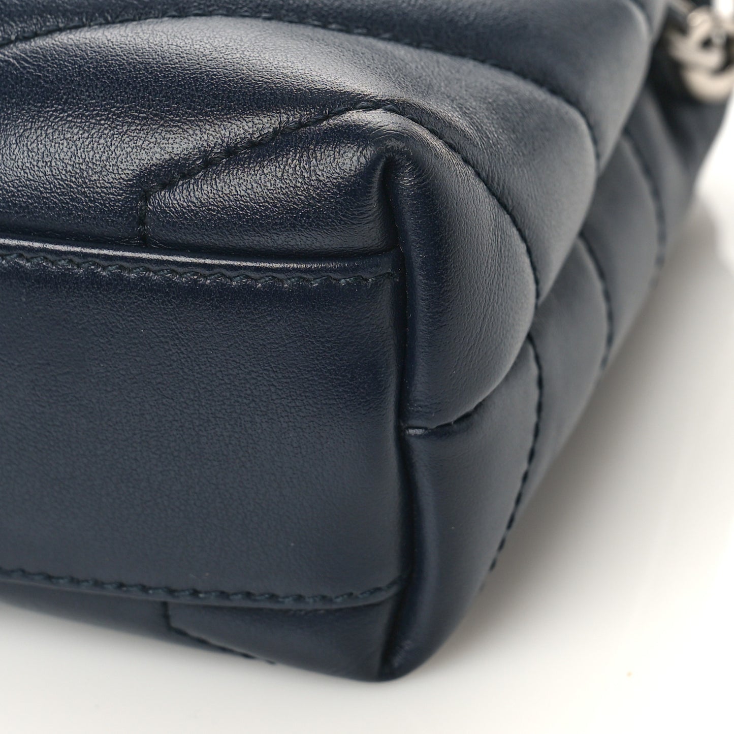 Calfskin Y Quilted Monogram Toy Loulou Crossbody Bag Medium Blue