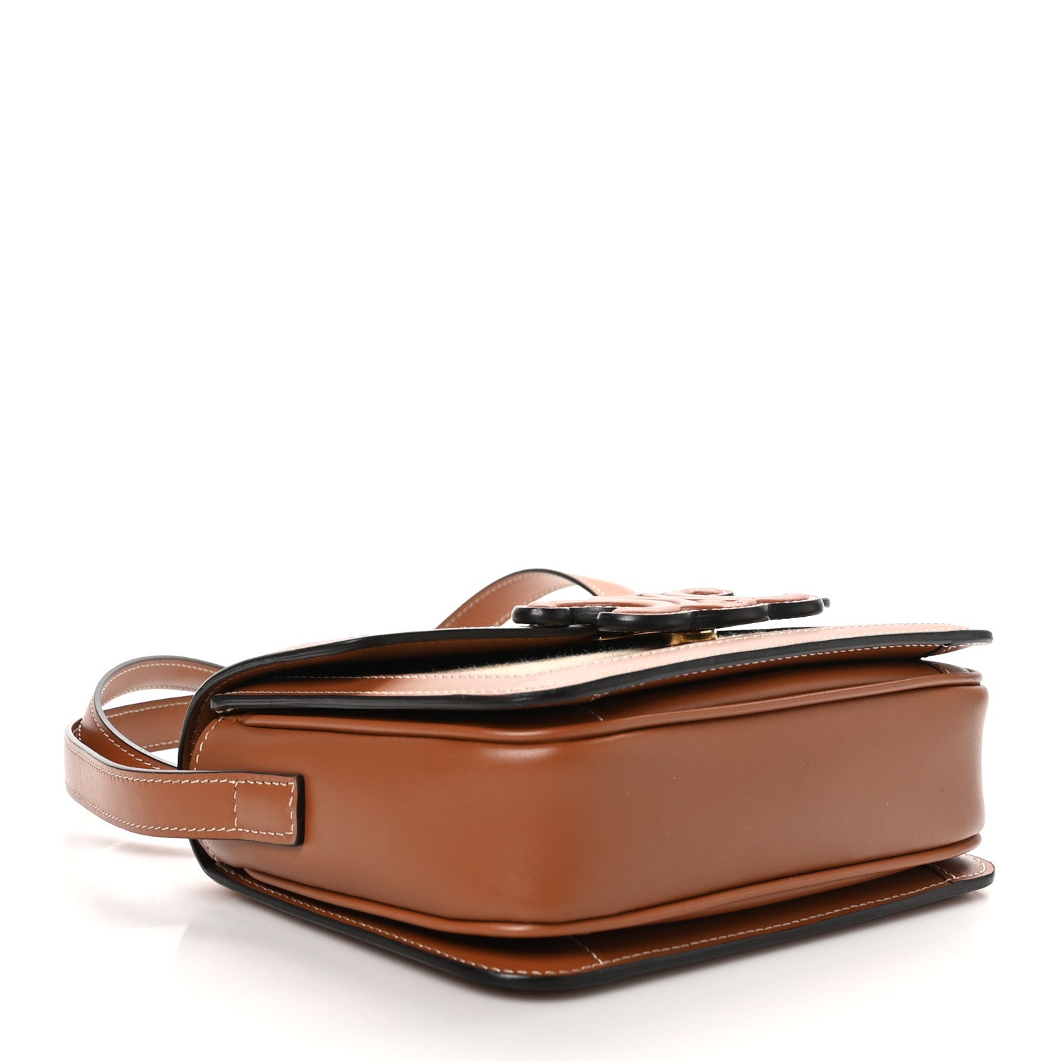 Celine Textile Natural Calfskin Teen Triomphe Natural Tan 4 of 9