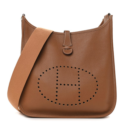 Hermes Taurillon Clemence Evelyne PM Gold 1 of 10