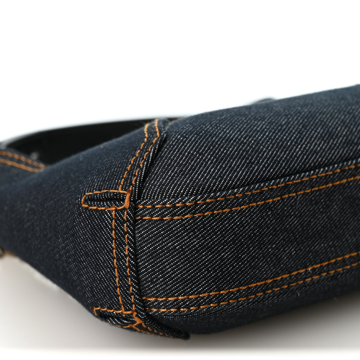 Alexander McQueen Denim Mini The Jeweled Hobo Blue 8 of 10