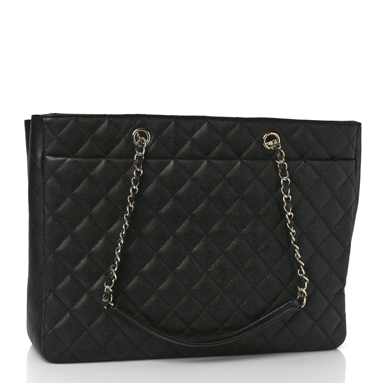 Chanel Caviar Quilted Large Shopping Tote Black 3 of 9