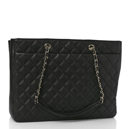 Chanel Caviar Quilted Large Shopping Tote Black 3 of 9