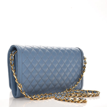 Prada Soft Calf Quilted Chain Wallet Astrale 3 of 8