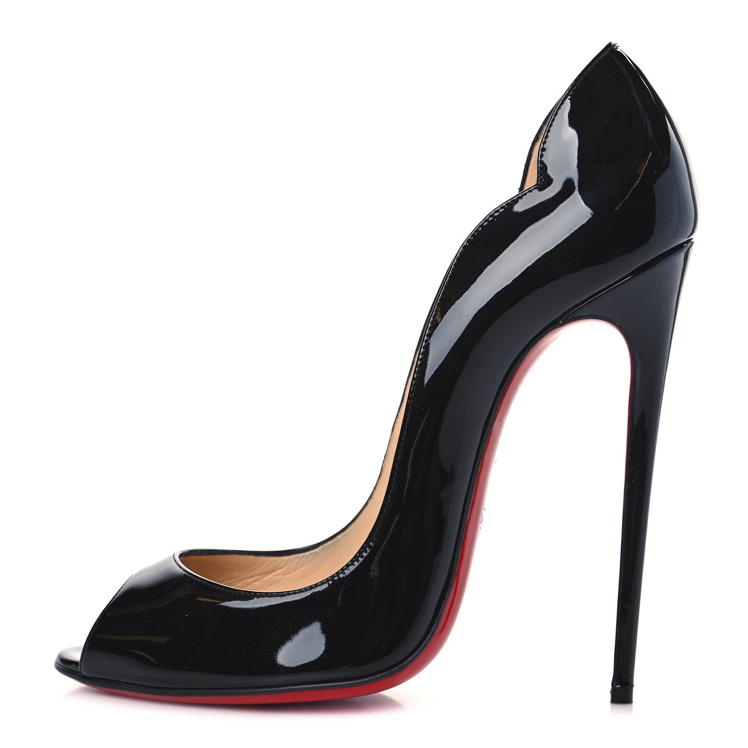 Christian Louboutin Patent Hot Chick 130 Pumps 40 Black 1 of 8