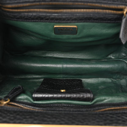 Prada Cervo Berlino Satchel Black 5 of 11