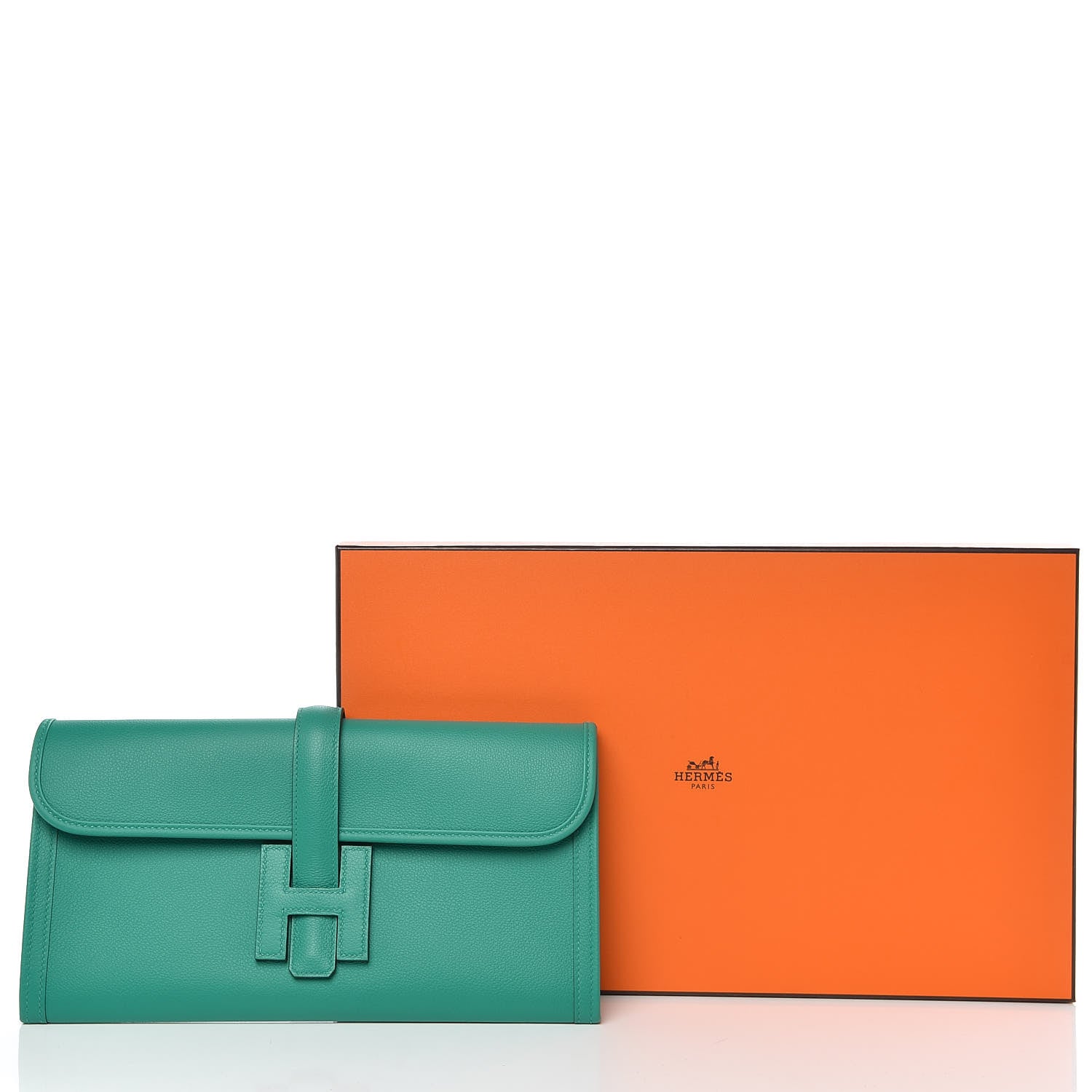 Hermes Evercolor Jige Elan 29 Clutch Vert Vertigo 10 of 10