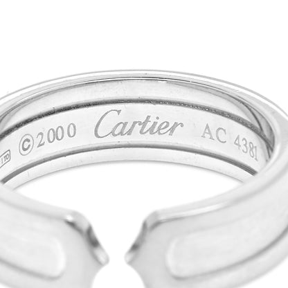 Cartier 18K White Gold 6.5mm C De Cartier Ring 60 9 4 of 4