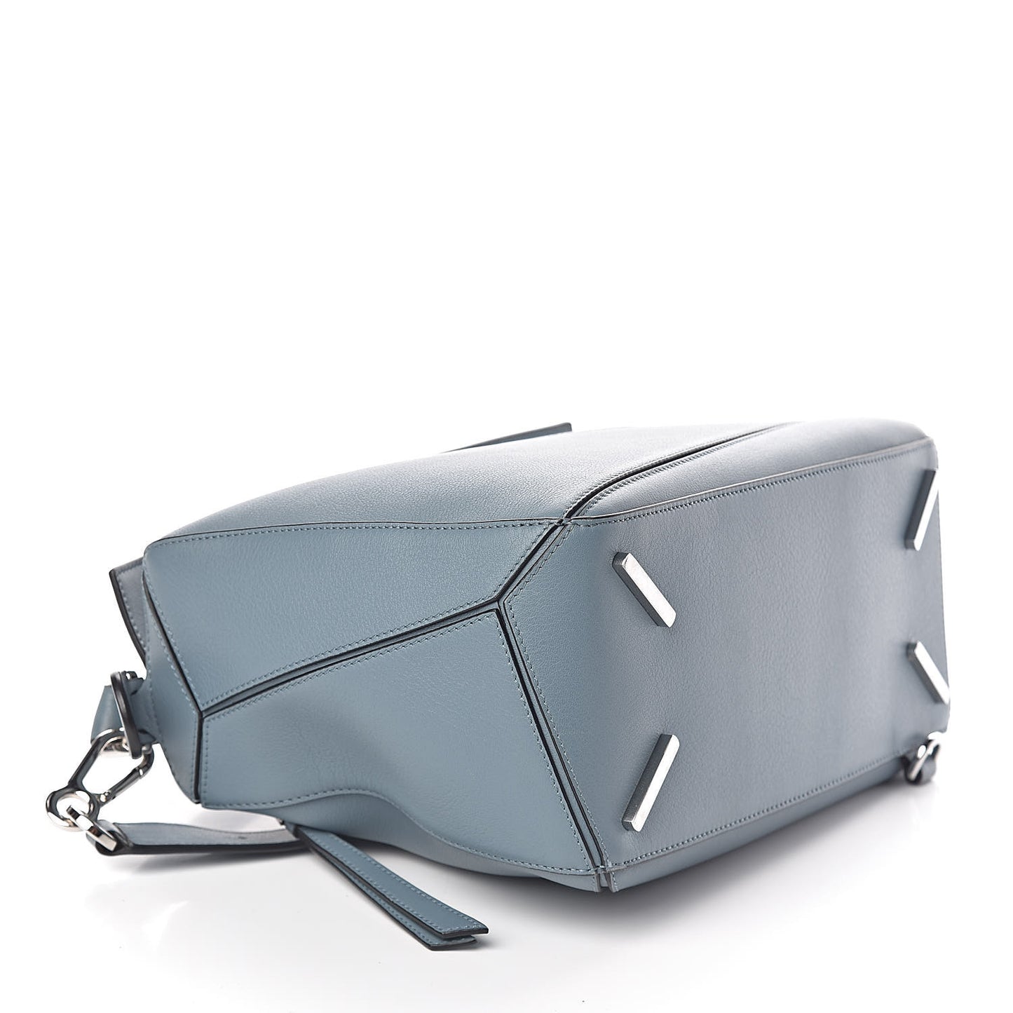 Calfskin Medium Puzzle Bag Stone Blue
