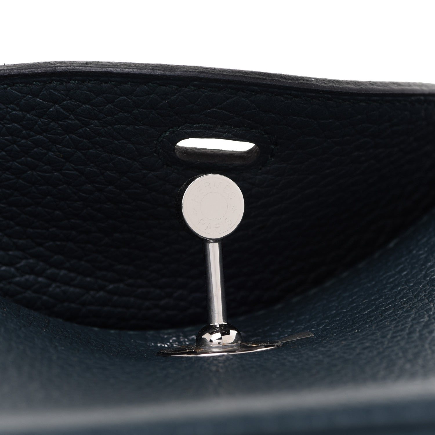 Hermes Taurillon Clemence Mini Lindy 20 Vert Cypress 9 of 10