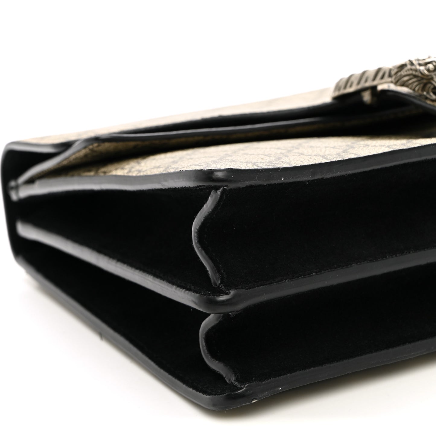 GG Supreme Monogram Medium Dionysus Shoulder Bag Black