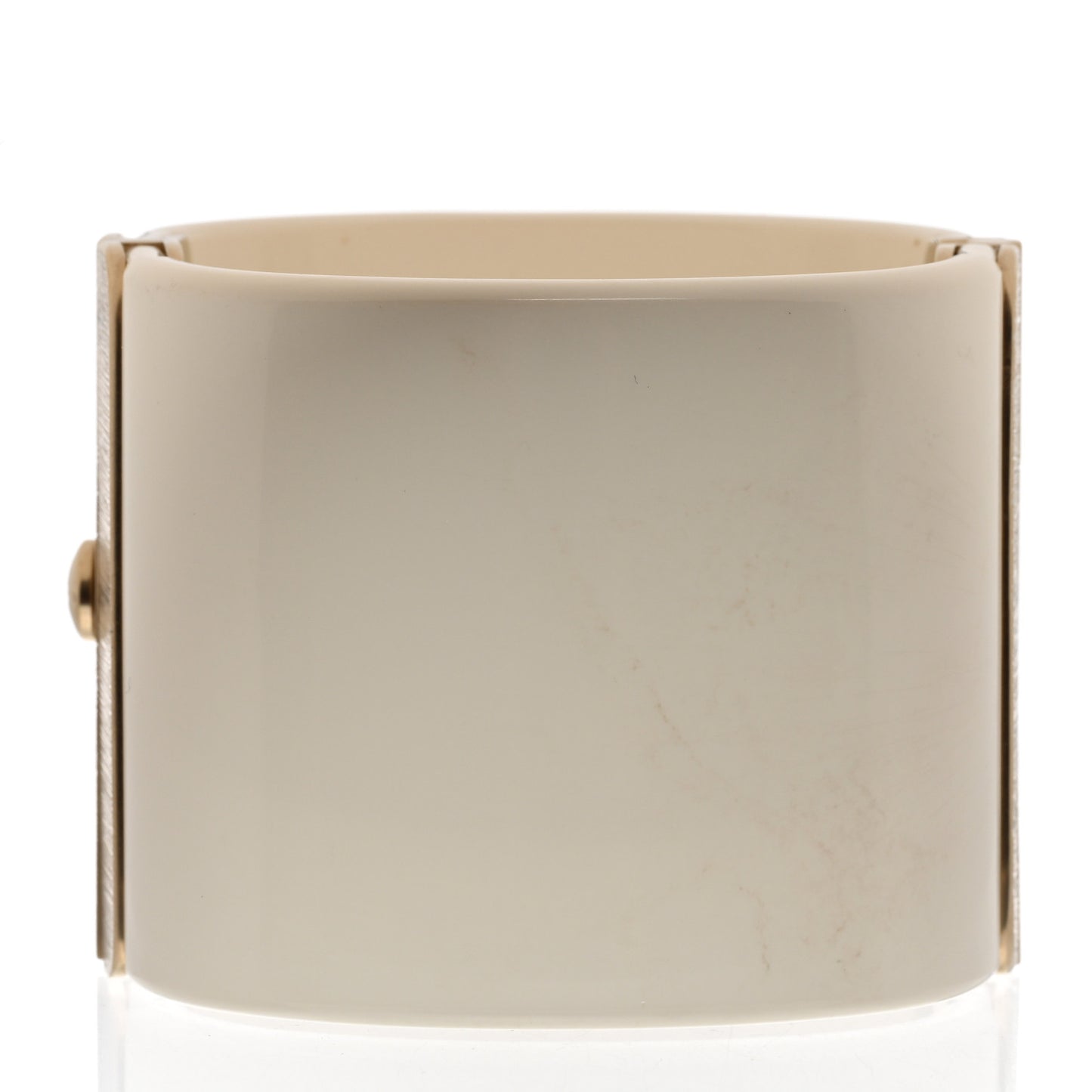 Resin Crystal CC Cuff White Gold