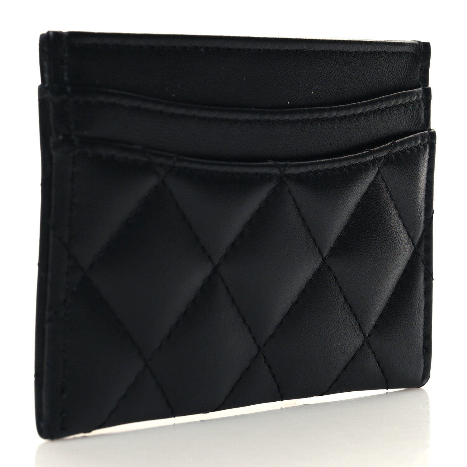 Chanel Lambskin Quilted Card Holder Black 3 of 10