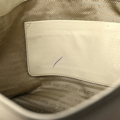 Prada Vitello Daino Side Zip Pocket Hobo Talco 10 of 13